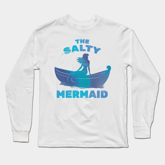 the salty Mermaid Long Sleeve T-Shirt by Cybord Design